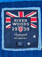 River Woods warm gebreid deels wollen vest (L) Schoon zgan, Maat 52/54 (L), Blauw, ., Ophalen of Verzenden