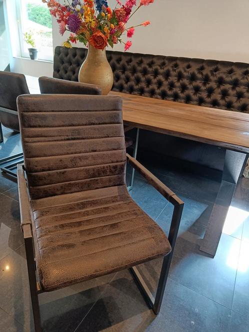 Eetkamerstoelen, Huis en Inrichting, Stoelen, Zo goed als nieuw, Bruin, Ophalen of Verzenden