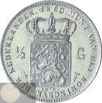 Nederland - ½ gulden 1860 Willem III KWALITEIT, ½ gulden, Koning Willem III, Zilver, Ophalen of Verzenden