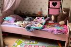 Houten meisjesbed (roze) met lattenbodem (excl matras), Ophalen, 85 tot 100 cm, Gebruikt, Lattenbodem