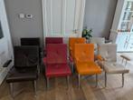 2/4/6/8 leder + RVS Como design armleuning stoel, Huis en Inrichting, Ophalen, Overige kleuren, Zo goed als nieuw, Metaal