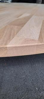 Nieuw! Eiken tafelblad rond 120 cm, Doe-het-zelf en Verbouw, Hout en Planken, Eiken, Nieuw, Ophalen of Verzenden, Plank