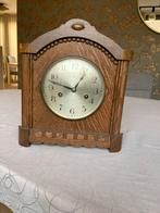 Antieke Schoorsteenklok - Prachtig Hout, Antiek en Kunst, Antiek | Klokken, Ophalen of Verzenden
