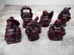Boeddha's rood SET van 6 minibeeldjes, Ophalen of Verzenden, Nieuw, Overige typen
