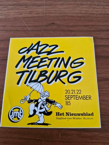 1449 Jazz Meeting Tilburg 1985 Sticker beschikbaar voor biedingen
