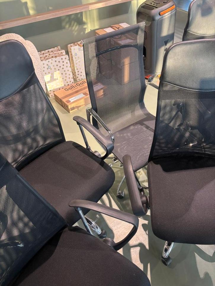 9 Bureaustoelen gratis ophalen, Huis en Inrichting, Bureaustoelen, Gebruikt, Bureaustoel, Zwart, Ergonomisch, Ophalen