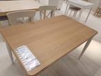 Tafel Danderyd eikenfineer/wit, Ophalen, 100 tot 150 cm, 50 tot 100 cm, Zo goed als nieuw