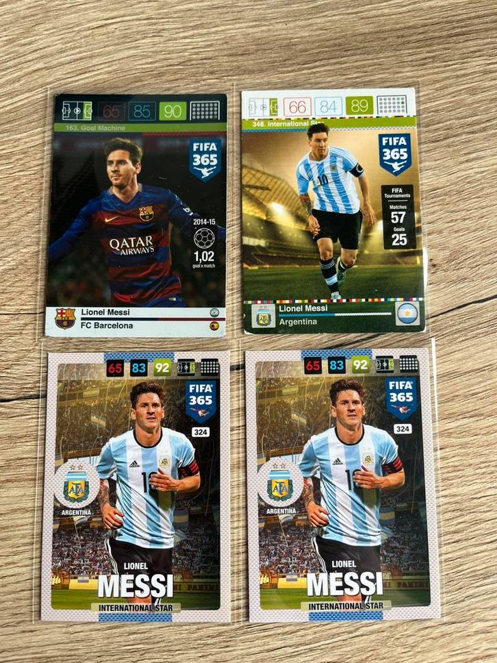 Diverse oude Messi voetbalkaarten, Hobby en Vrije tijd, Verzamelkaartspellen | Overige, Gebruikt, Ophalen of Verzenden