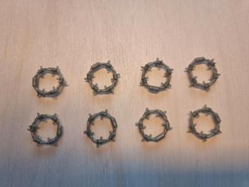 LEGO prikkeldraad (8x) Barbed Wire Coil (item 62700 ) beschikbaar voor biedingen