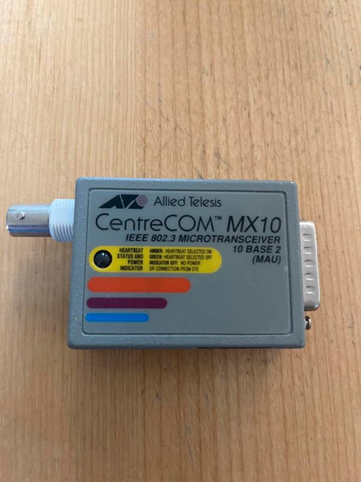 Allied Telesis CentreCOM MX10 Microtransceiver, Computers en Software, Netwerk switches, Gebruikt, Ophalen of Verzenden
