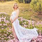 Zwangerschap jurk mooi voor fotoshoot verschillende maten, Nieuw, Jurk, Ophalen of Verzenden, Wit