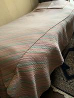 Vintage Eenpersoons Bedsprei - Gestreept,Grand foulard, Ophalen of Verzenden, Zo goed als nieuw