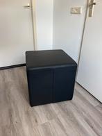 Zwarte Hocker, Huis en Inrichting, Woonaccessoires | Zuilen en Pilaren, Ophalen, Gebruikt
