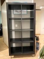 Zwarte Kallax kast 2x4 vakken, Huis en Inrichting, Kasten | Boekenkasten, Ophalen, Gebruikt, 100 tot 150 cm, 50 tot 100 cm