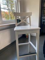 4 witte barkrukken IKEA, Huis en Inrichting, Barkrukken, Ophalen, Gebruikt, 60 tot 90 cm, 4 krukken