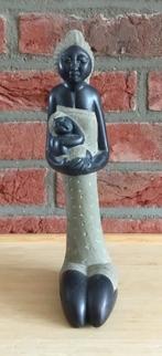 sculptuur beton/steen Haïti, moeder met baby, volgnr 21, Ophalen of Verzenden