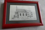 Tekening: Rooms-katholieke kerk + pastorie te ’s-Heerenhoek, Ophalen of Verzenden