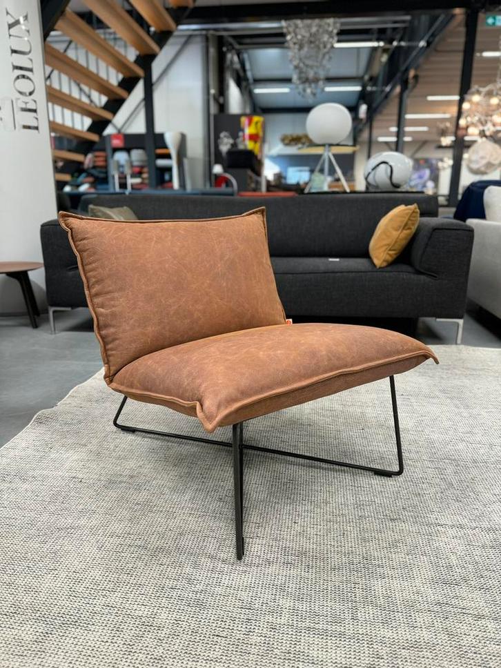 Nieuw Jess Design Earl Fauteuil bonanza leer stoel, Huis en Inrichting, Fauteuils, Nieuw, Leer, 50 tot 75 cm, 75 tot 100 cm, Ophalen of Verzenden