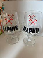 Hapkin bierglazen set van 2 glazen, Ophalen of Verzenden, Nieuw, Glas of Glazen, Overige merken