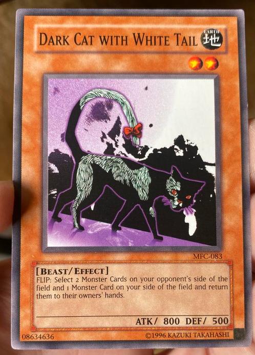 Yu-Gi-Oh! Dark Cat of White Tail MFC US Print !, Hobby en Vrije tijd, Verzamelkaartspellen | Yu-gi-Oh!, Gebruikt, Losse kaart