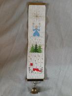 Schellekoord "kerst" borduursel met koper bel, Ophalen of Verzenden