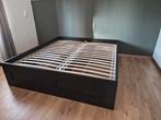 IKEA BRIMNES bed 180x200, Huis en Inrichting, Slaapkamer | Bedden, Ophalen, Gebruikt, Zwart, Tweepersoons
