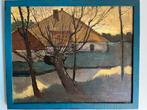 Paul van Eeden ‘Boerderij en bomen aan een rivier’, Ophalen