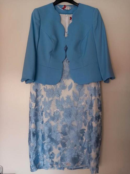 Sonia Pêna #feestjurk# moeder van bruid mt 40#blauw, Kleding | Dames, Jurken, Zo goed als nieuw, Maat 38/40 (M), Blauw, Knielengte