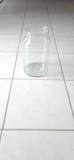 Eenvoudige rechte glazen Vaas , hoog ong.28 cm,  glas, Ophalen, Zo goed als nieuw