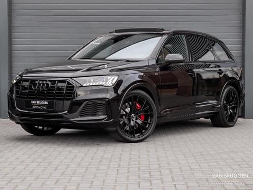 Audi Q7 60 TFSI e quattro S-Line Pano RS-Stoelen Trekhaak BT, Auto's, Audi, Bedrijf, Te koop, Q7, 360° camera, 4x4, ABS, Achteruitrijcamera