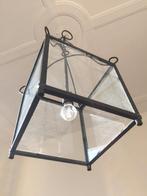 antieke smeedijzeren hanglamp, Ophalen, Gebruikt, Glas, Minder dan 50 cm