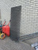 Tuinhek 2m breed bij 80xm hoog 8 stuks zwart gepoedercoat, Ophalen, Nieuw, IJzer, Tuinhek