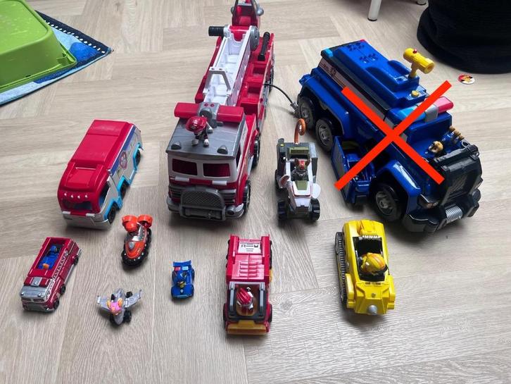 Paw patrol speelgoed, Kinderen en Baby's, Speelgoed | Actiefiguren, Zo goed als nieuw, Ophalen