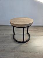 Bijzettafel stalen poten, Ophalen, Zo goed als nieuw