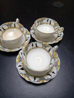 Antieke Paragon Theekopjes en Schotels - Set van 3, Antiek en Kunst, Ophalen