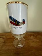 KLM Wright Flyer bierglas met goudrand, Ophalen, Zo goed als nieuw, Overige typen
