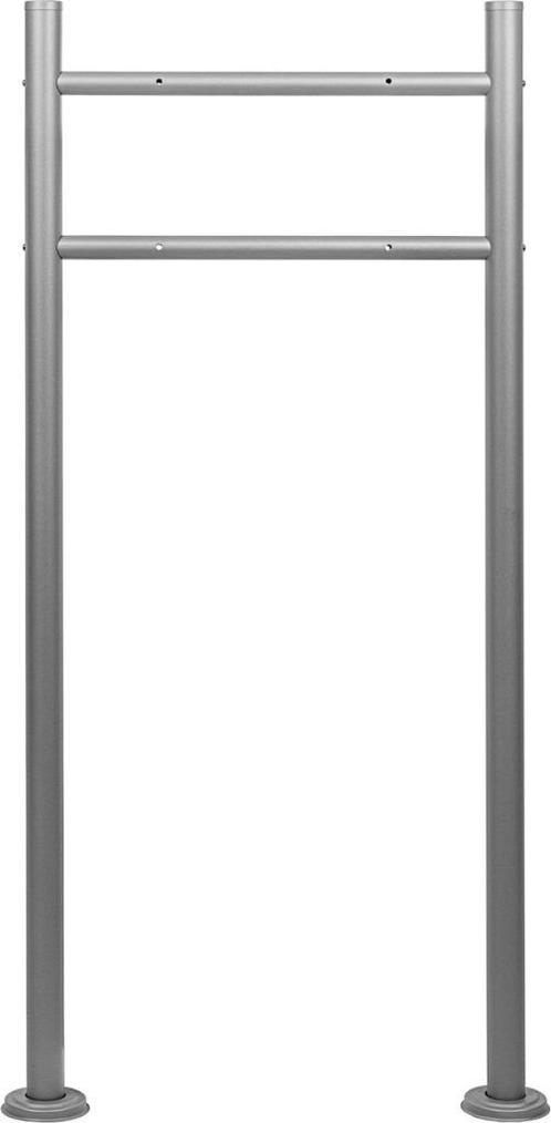Brievenbus standaard - Metaal - Zwart - 120 x 40.5 x 5 cm, Tuin en Terras, Brievenbussen, Nieuw, Staande brievenbus, Staal, Ophalen