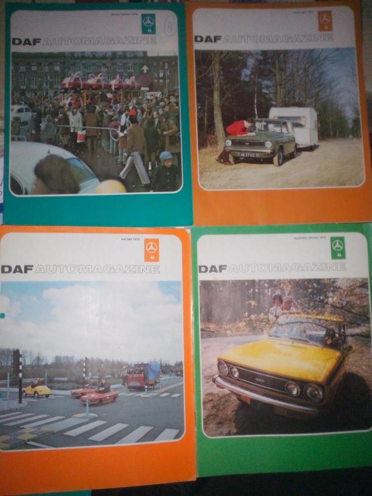 4x DAF Automagazine 1973: 44, 55, 66 Combi, DAF Verkeerstuin, Boeken, Auto's | Folders en Tijdschriften, Zo goed als nieuw, Overige merken