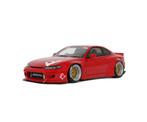 ROCKET BUNNY NISSAN SILVIA S15 ROOD 2014 1/18 OTTO R. OT1115, Hobby en Vrije tijd, Modelauto's | 1:18, Verzenden, Nieuw, Auto
