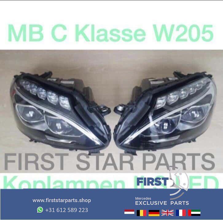 W205 ILS koplamp links rechts Mercedes C Klasse koplampen MB, Auto-onderdelen, Verlichting, Gebruikt, Ophalen of Verzenden