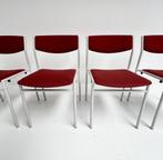 Set van 4 stapelbare stoelen van Gijs van der Sluis, 1970's, Design, Ophalen of Verzenden, Metaal, Vier