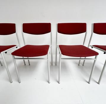 Set van 4 stapelbare stoelen van Gijs van der Sluis, 1970's beschikbaar voor biedingen