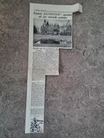 Artikel over Kasteel Keukenhof (krant 1954), Ophalen of Verzenden, 1940 tot 1960, Knipsel(s)
