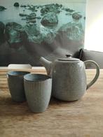 Broste Kopenhagen nordic sea grijs theepot en 2, Huis en Inrichting, Ophalen, Overige materialen, Overige typen, Zo goed als nieuw