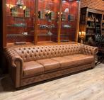 Chesterfield 5 zits cognac leer, Huis en Inrichting, Banken | Bankstellen, Ophalen, Info@chesterfieldjunkie.nl, Zo goed als nieuw
