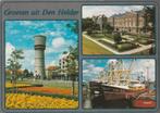 DEN HELDER Watertoren Paleis Vissersschepen Groeten, Verzenden, 1980 tot heden, Ongelopen, Noord-Holland