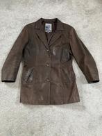 Leren damesjas, Kleding | Dames, Jassen | Zomer, Bruin, Ophalen of Verzenden, Zo goed als nieuw, Maat 38/40 (M)
