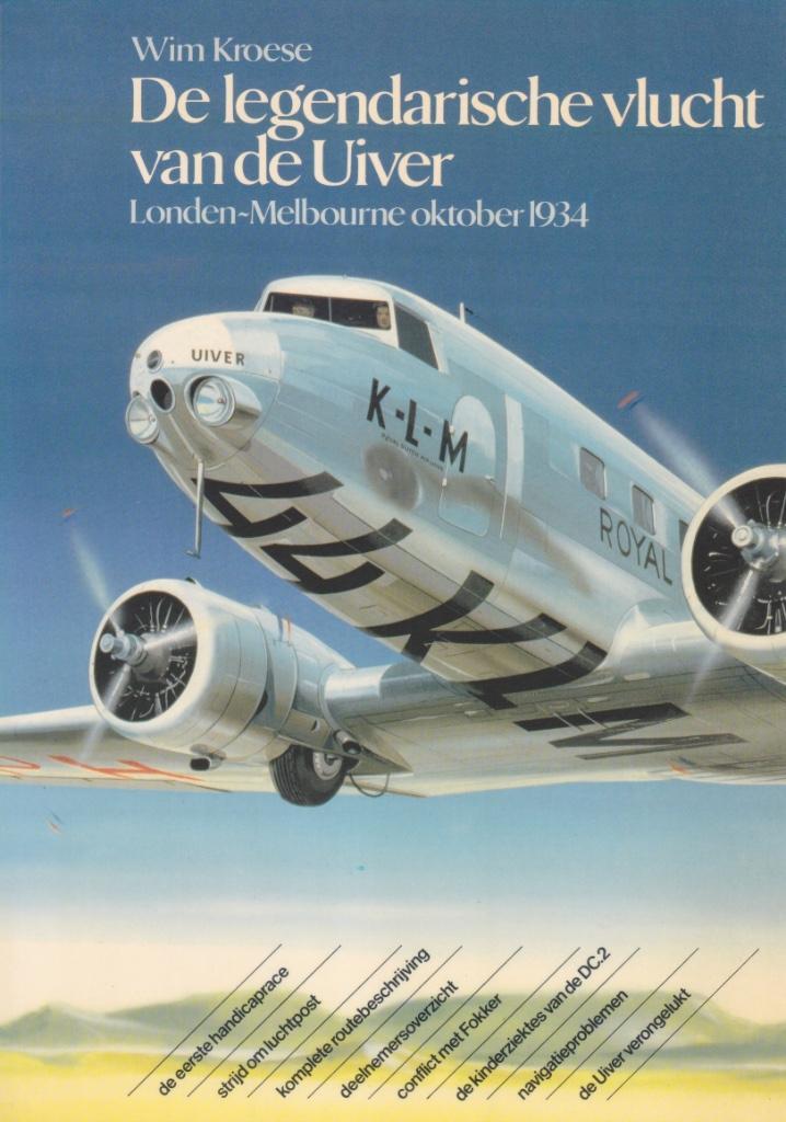 147 DE LEGENDARISCHE VLUCHT VAN DE UIVER, Verzamelen, Luchtvaart en Vliegtuigspotten, Zo goed als nieuw, Kaart, Foto of Prent