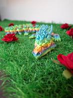 Regenboog Draak met Bloemen - 65cm - 3D Geprint, Ophalen of Verzenden, Nieuw