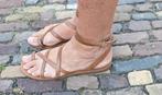 Bruine leren sandalen met bandjes maat 42, Bruin, Aldo, Gedragen, Sandalen of Muiltjes